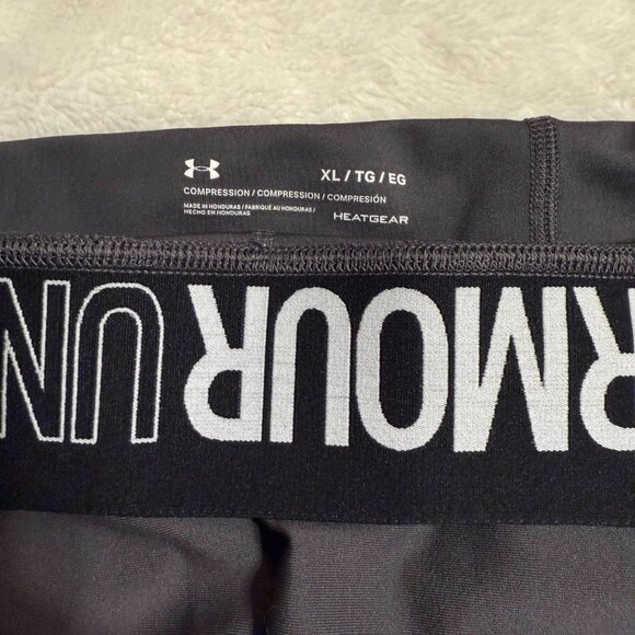 Under Armour Women's Heatgear Shorty Shorts Gray - Picture 3 of 3